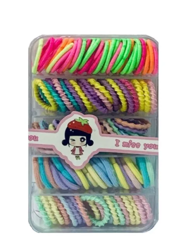 Набор резинок для волос цв.микс 100шт EL230785